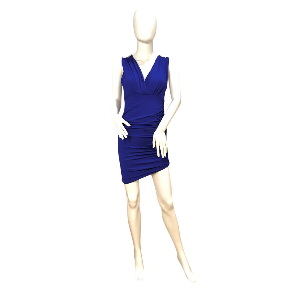 Forever 21 Blue Elegant Mini Dress Size Large Chic Evening Party Formal Cocktail